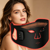 Cordless Red Light Therapy Mask, 4 Colors 336 LED Beads Infrared Facial Skin Care Mask