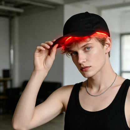 LED Red Light Hair Growth Cap, 4 Modes Scalp Care Cap for Men & Women