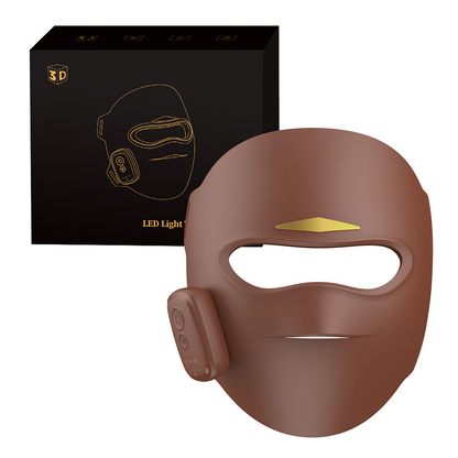 FDA-Cleared 3D LED Face Mask with 4 Modes, 336 Beads, Portable Red & Infrared Light Therapy for Home, Travel, Yoga & Sleep